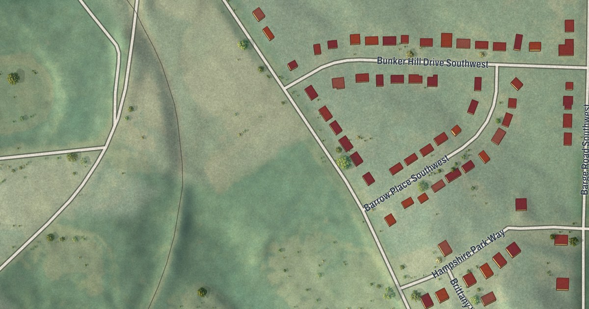 Map of Ben Hill Pines, Georgia