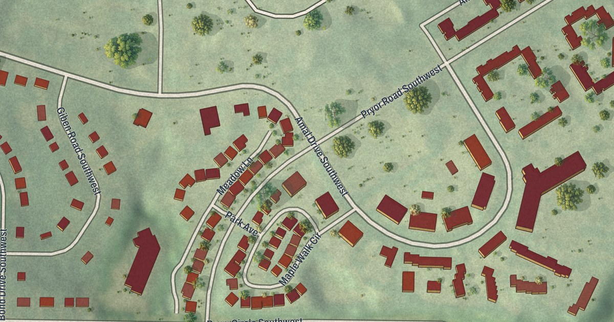 Map of Betmar LaVilla, Georgia