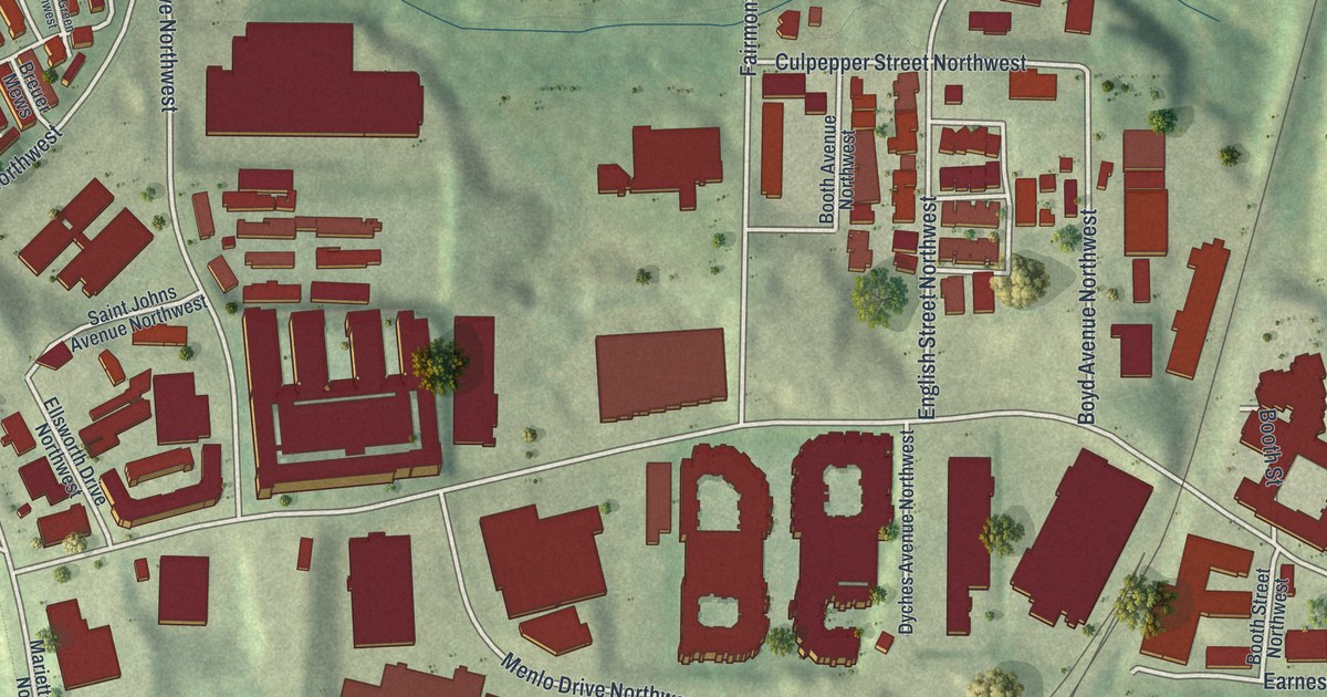 Map of Blandtown, Georgia