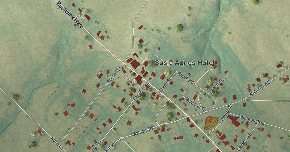 Map of Bostwick, Georgia