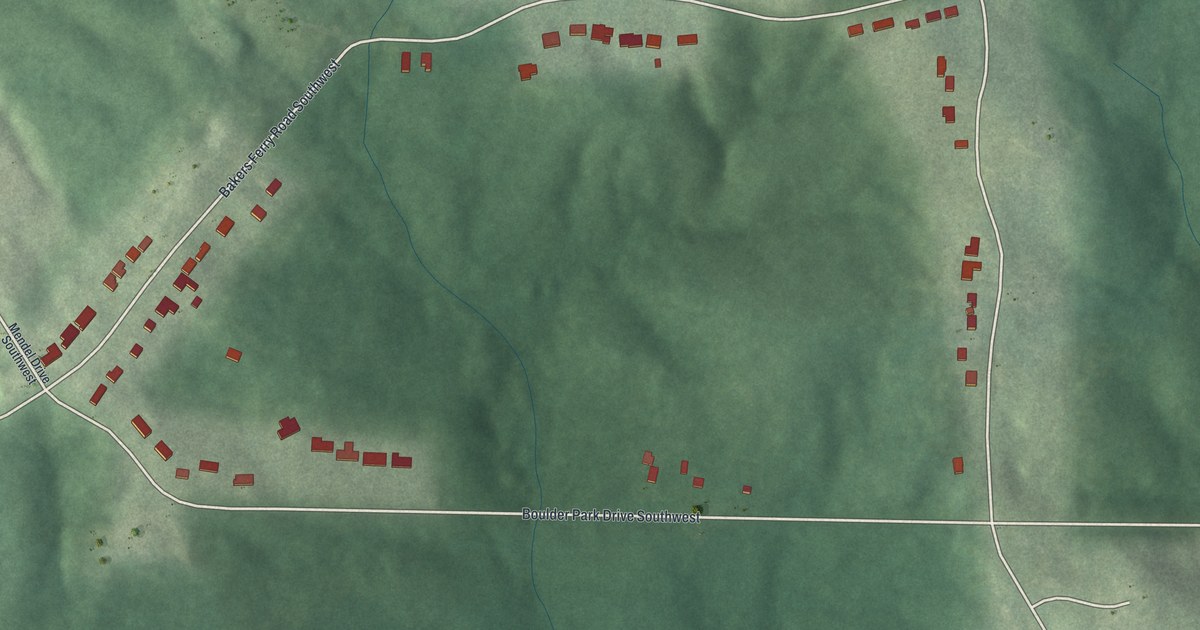 Map of Boulder Park, Georgia