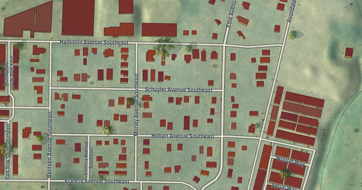 Map of Boulevard Heights, Georgia
