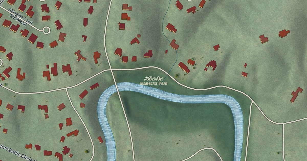 Map of Brandon, Georgia