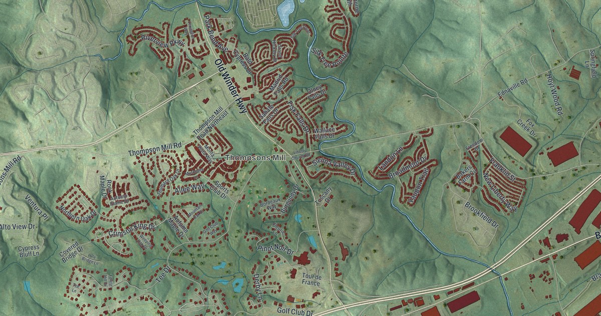 Map of Braselton, Georgia