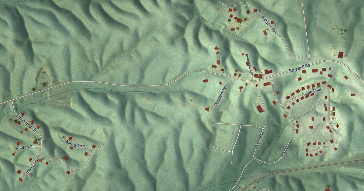 Map of Braswell, Georgia
