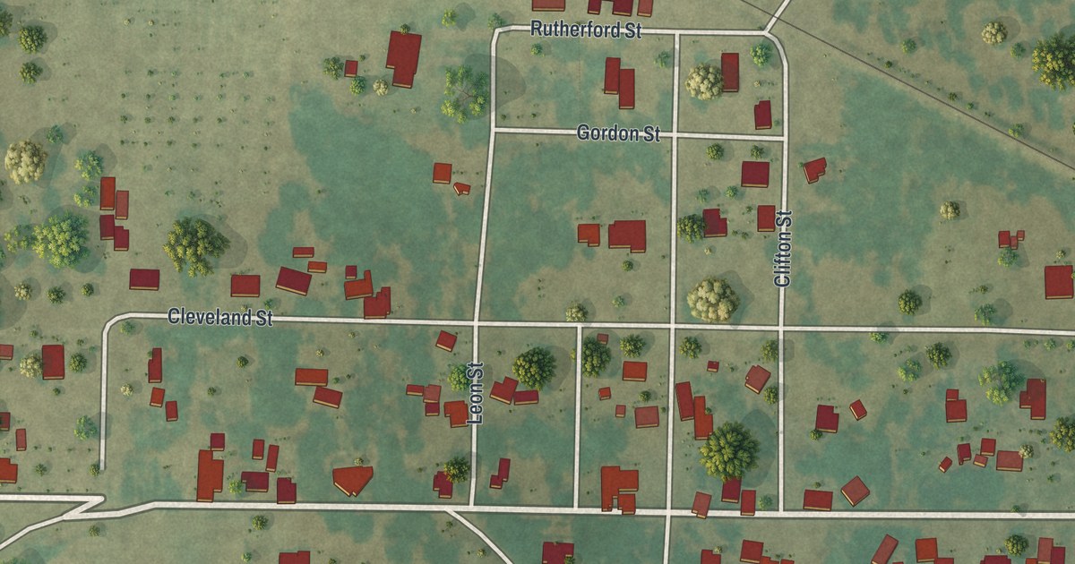 Map of Brinson, Georgia