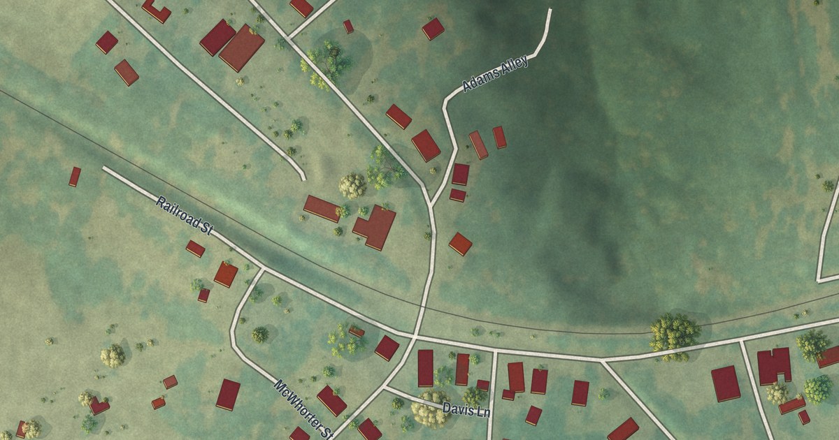 Map of Buckhead, Georgia