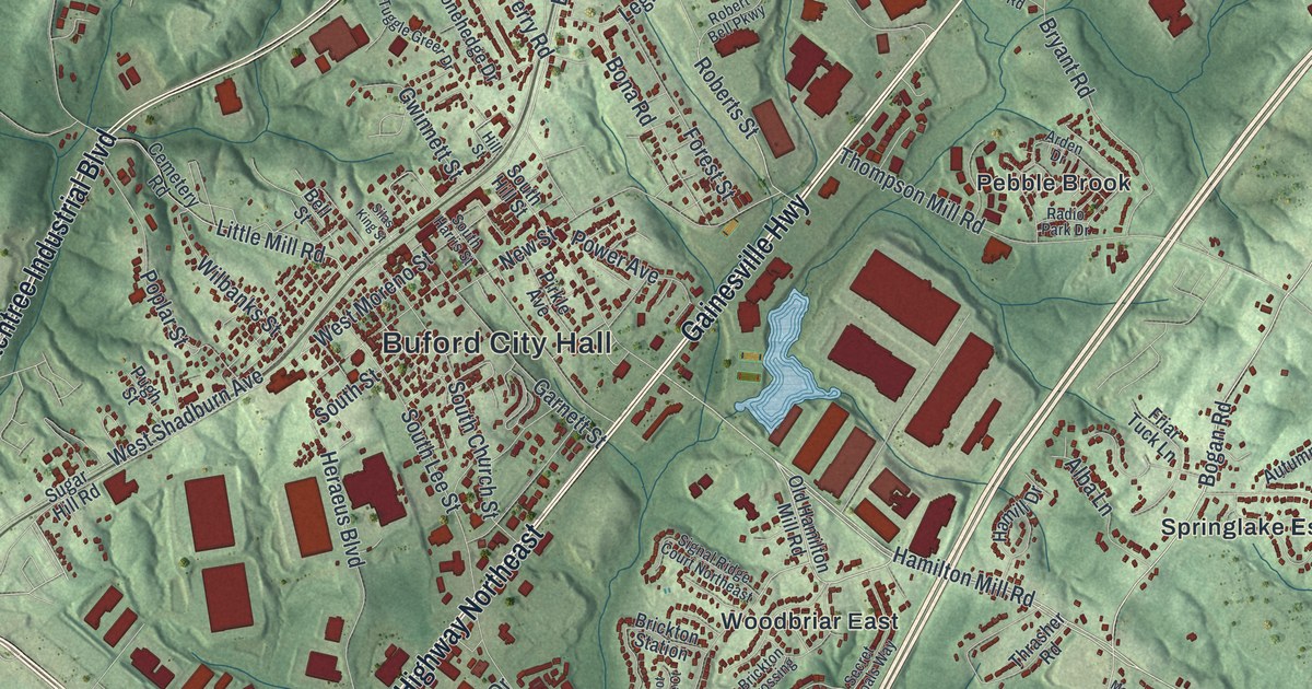 Map of Buford, Georgia