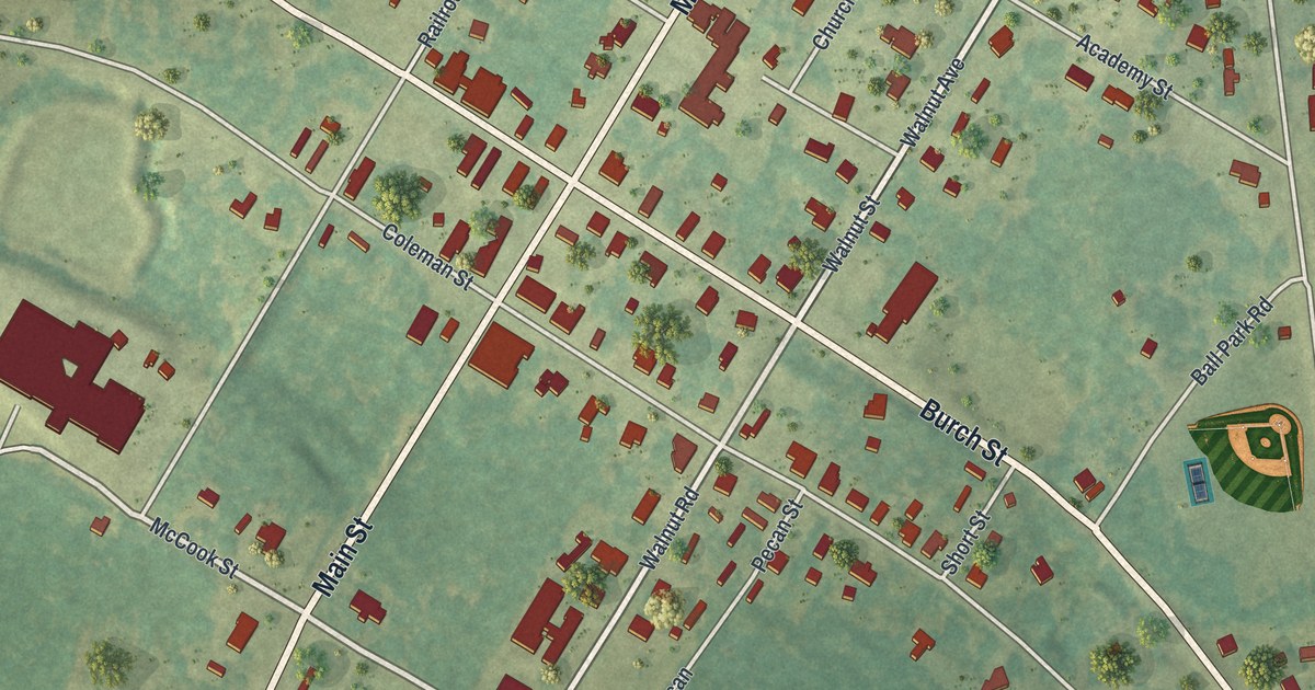 Map of Cadwell, Georgia