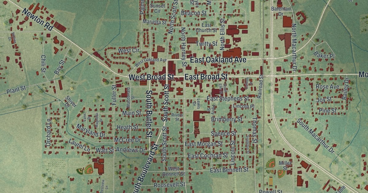 Map of Camilla, Georgia