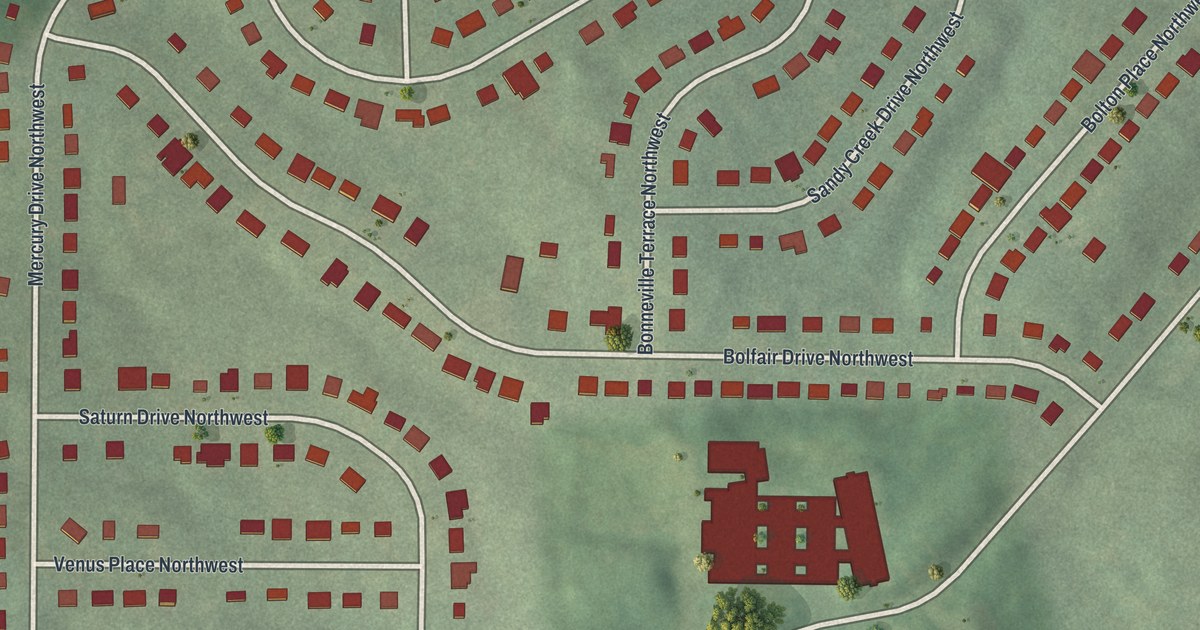 Map of Carroll Heights, Georgia