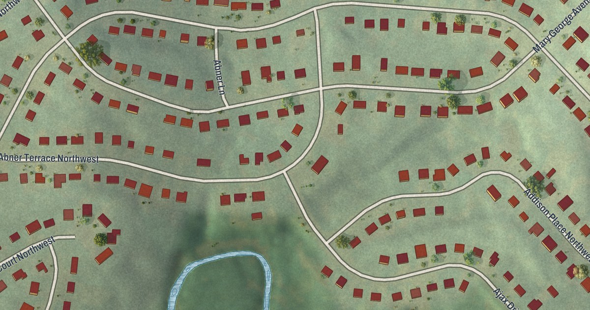 Map of Carver Hills, Georgia