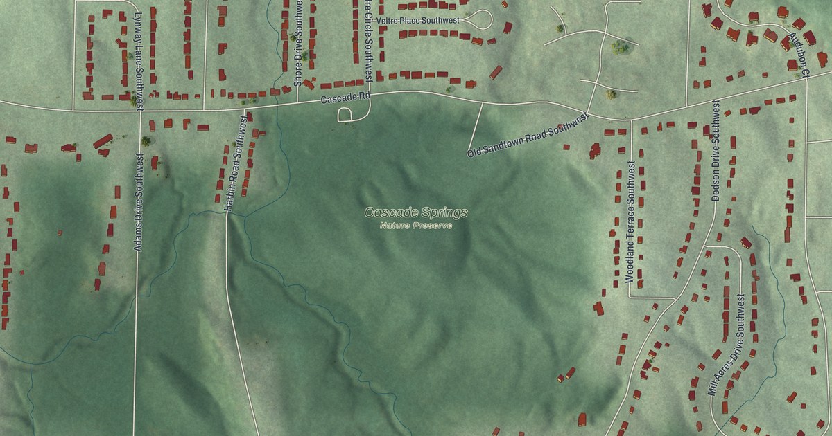 Map of Cascade Heights, Georgia