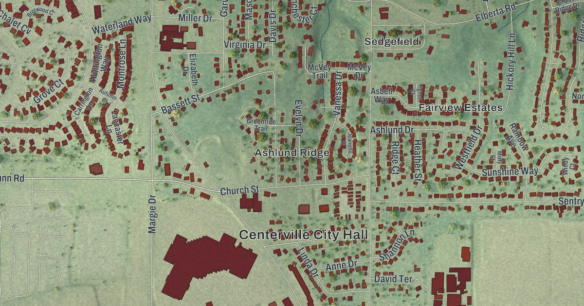 Map of Centerville, Georgia