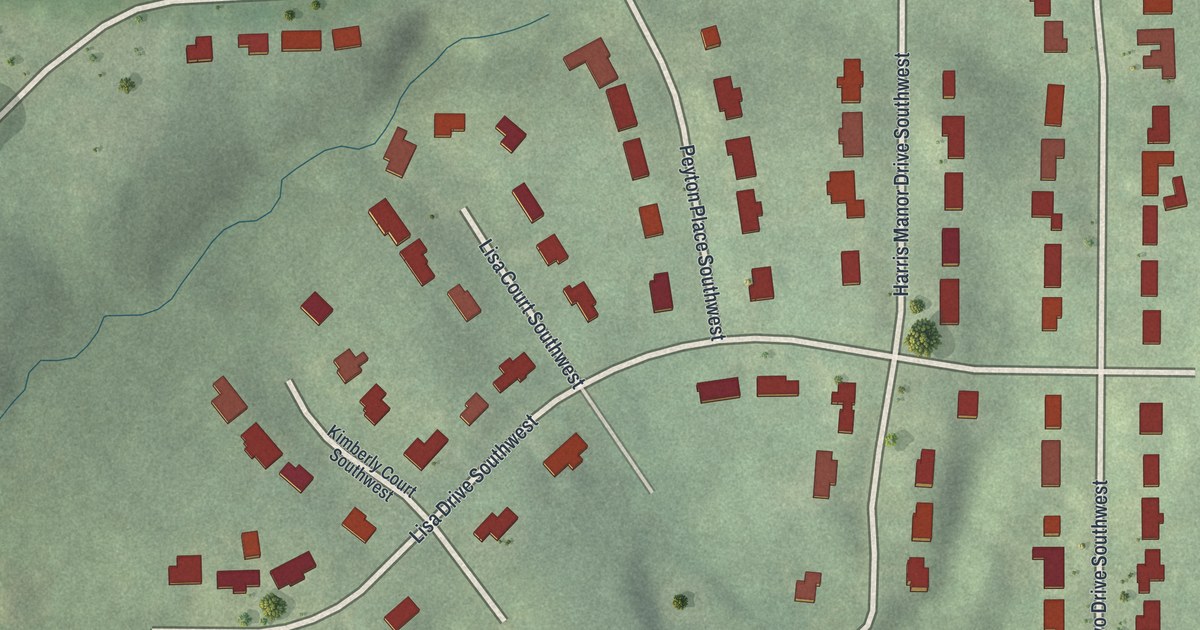 Map of Chalet Woods, Georgia