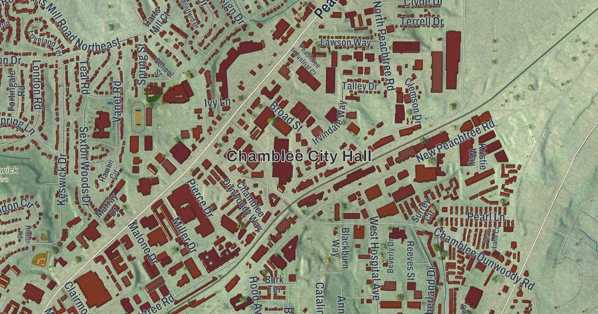 Map of Chamblee, Georgia
