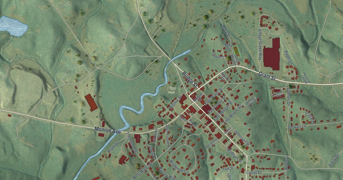 Map of Clarkesville, Georgia