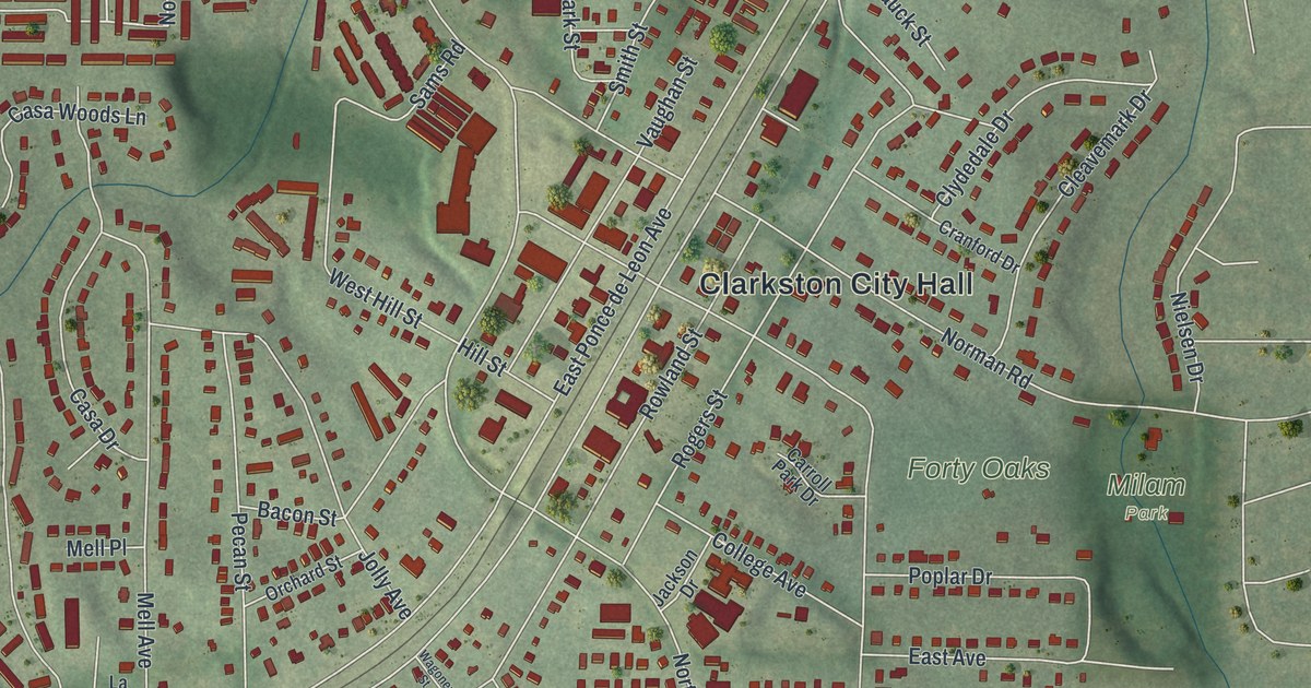 Map of Clarkston, Georgia
