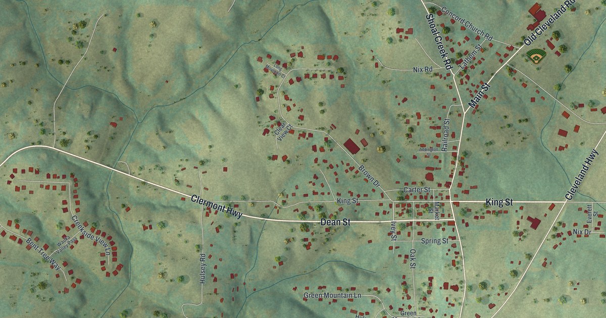 Map of Clermont, Georgia