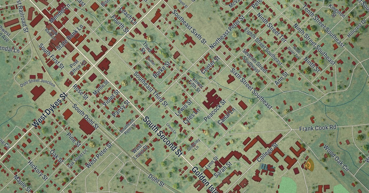 Map of Cochran, Georgia