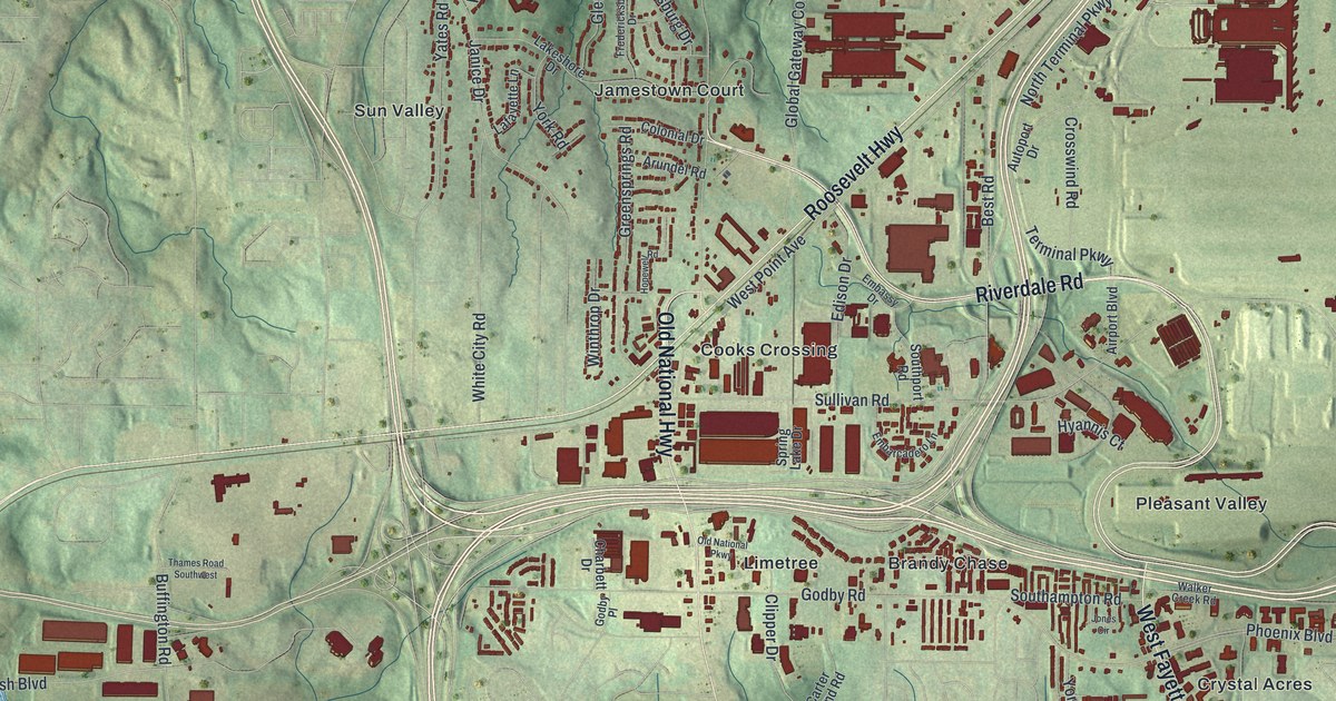 Map of College Park, Georgia
