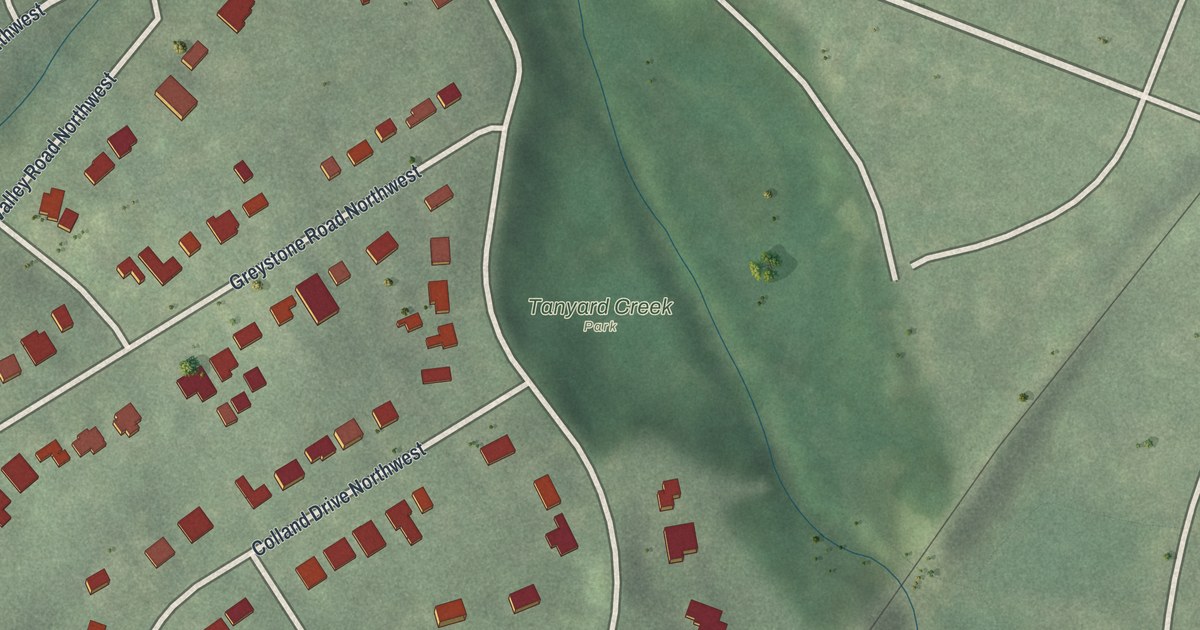 Map of Collier Hills, Georgia