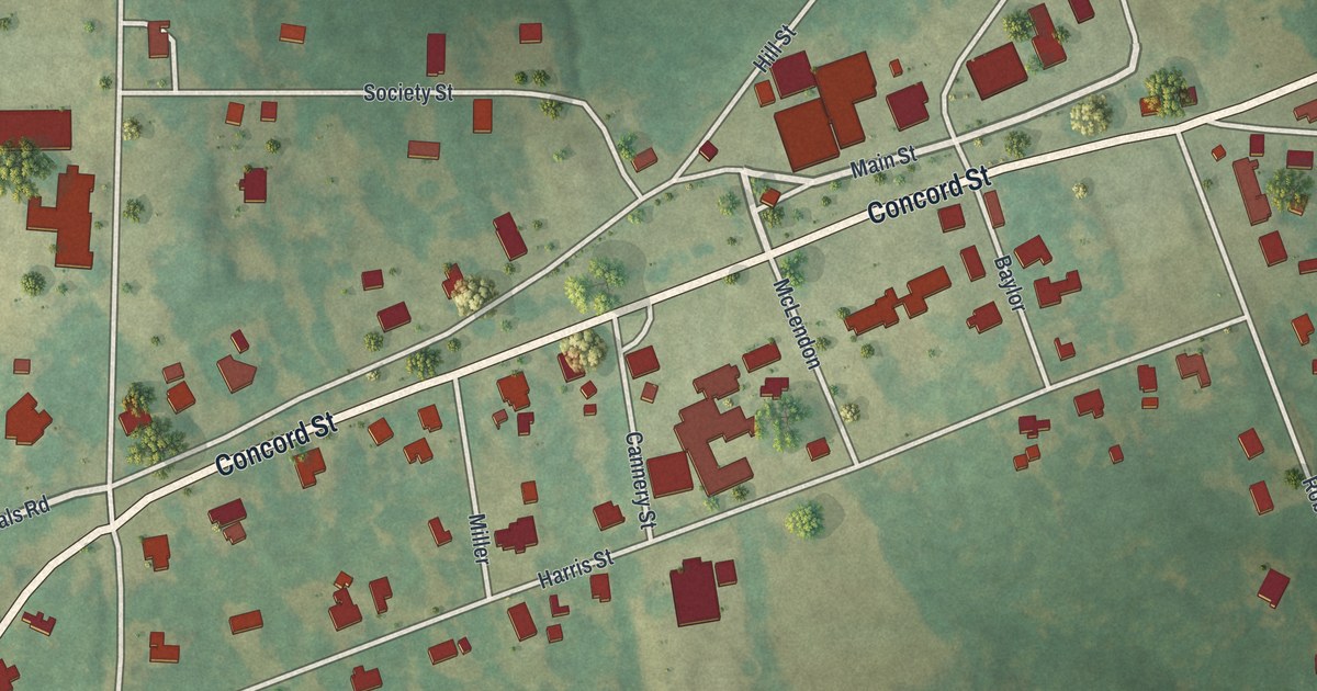 Map of Concord, Georgia