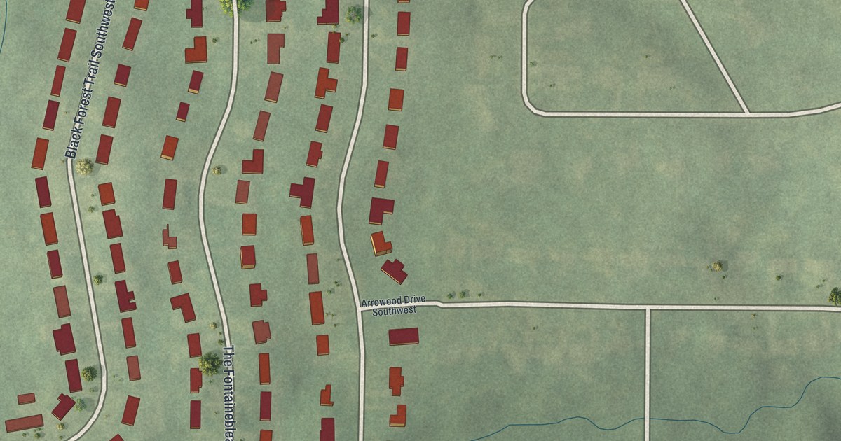Map of Continental Colony, Georgia