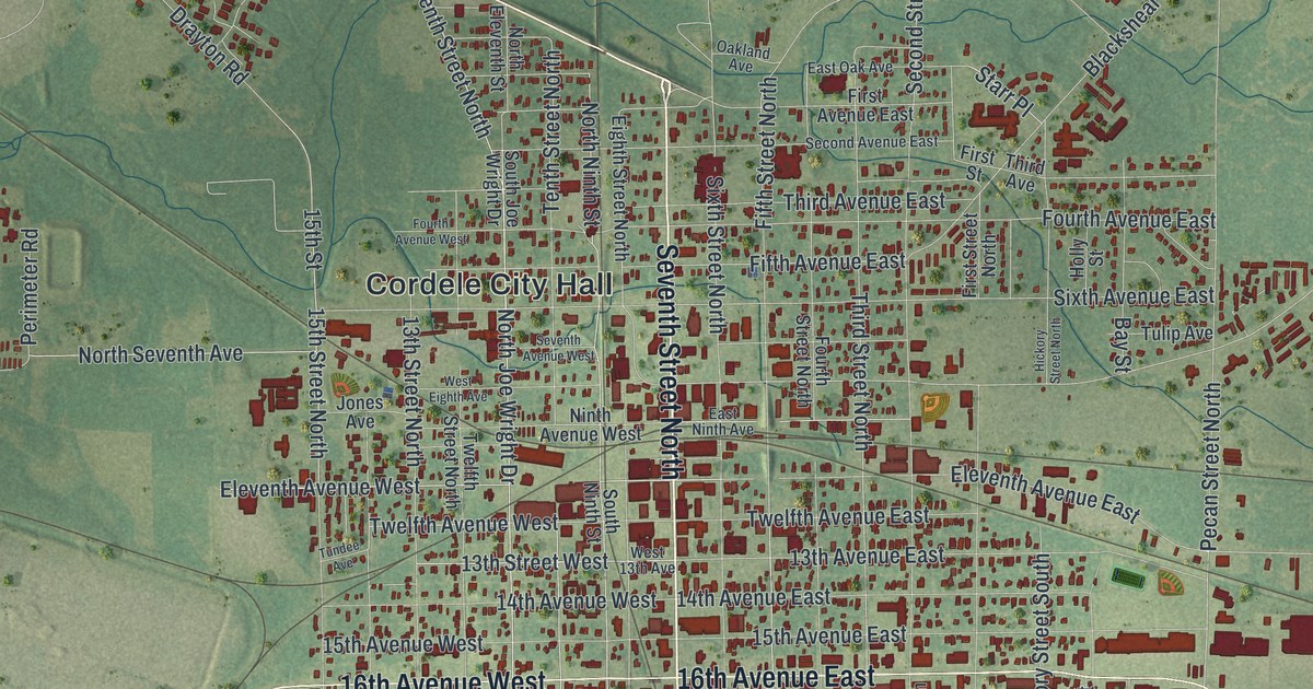 Map of Cordele, Georgia