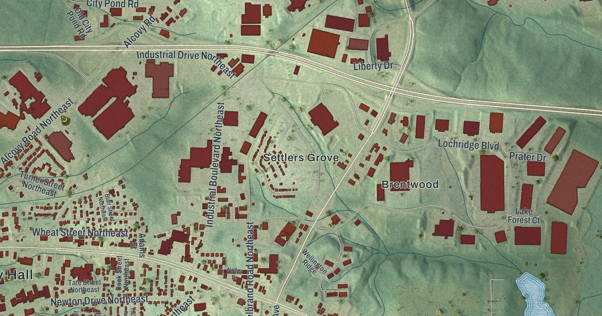 Map of Covington, Georgia