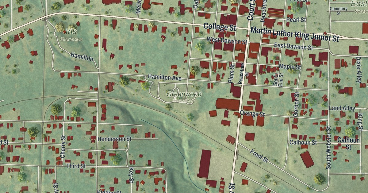 Map of Cuthbert, Georgia