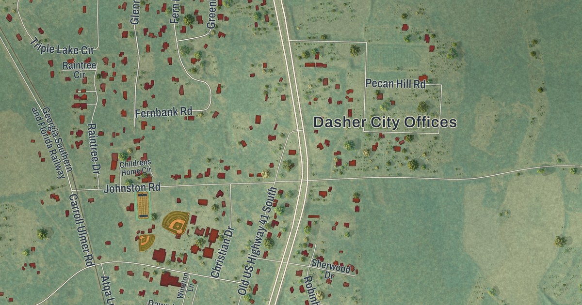 Map of Dasher, Georgia