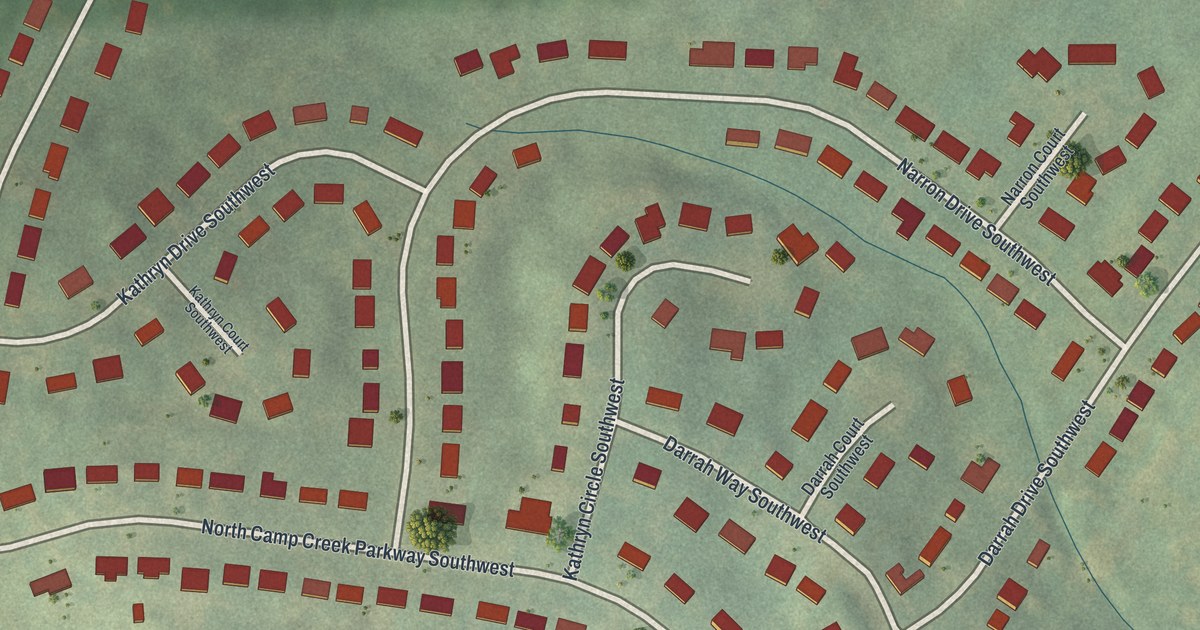 Map of Deerwood, Georgia