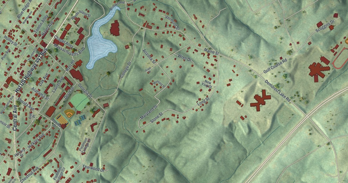 Map of Demorest, Georgia