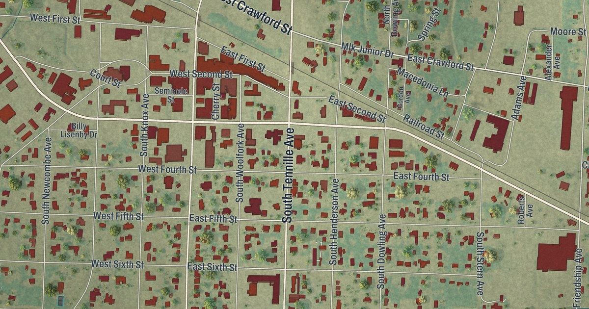Map of Donalsonville, Georgia