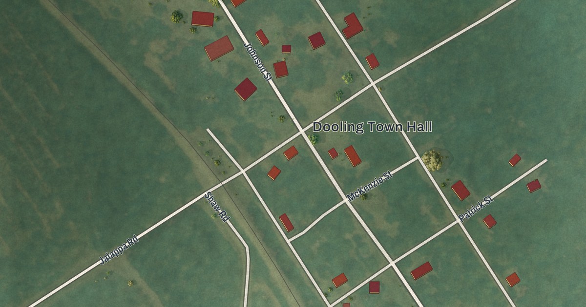 Map of Dooling, Georgia