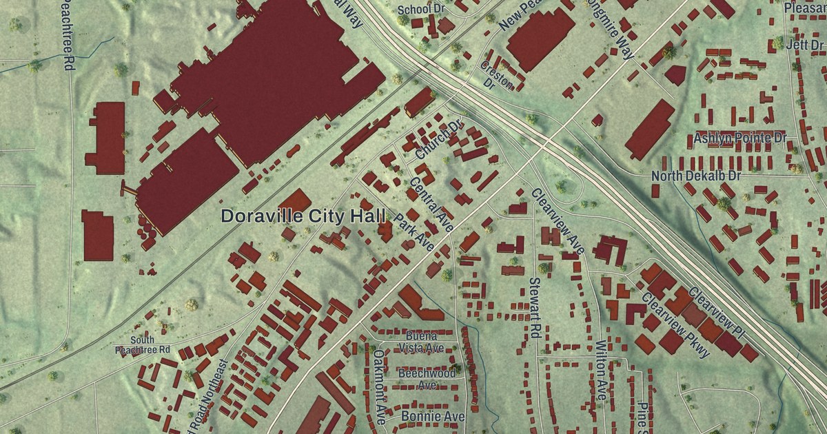 Map of Doraville, Georgia