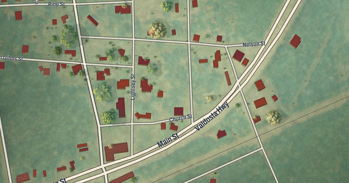Map of Du Pont, Georgia