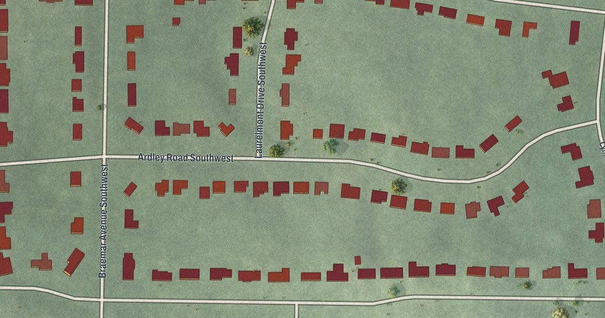 Map of East Ardley Road, Georgia