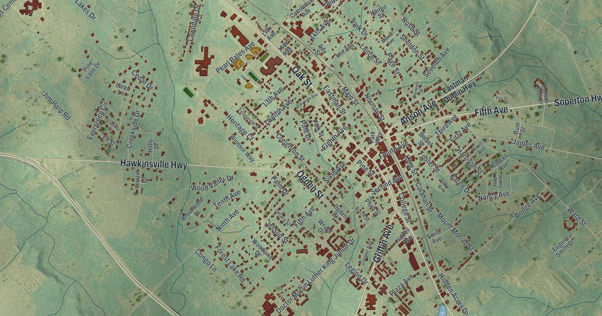 Map of Eastman, Georgia