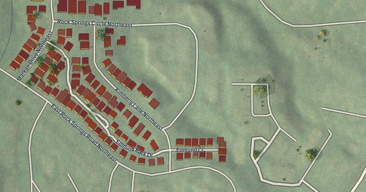 Map of Edmund Park, Georgia