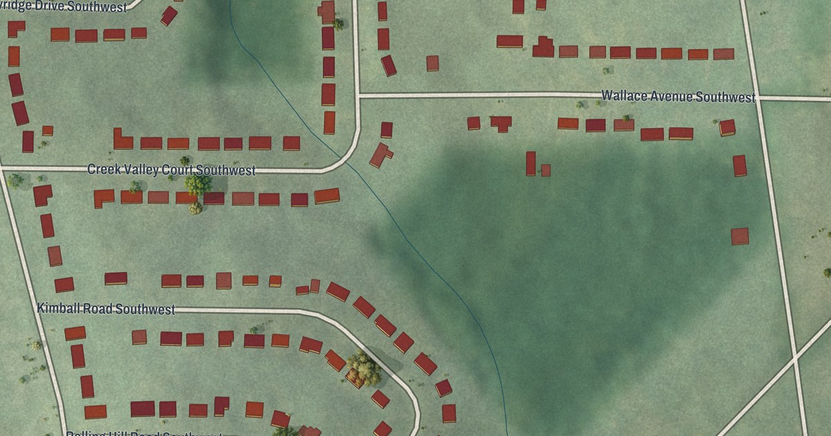 Map of Elmco Estates, Georgia