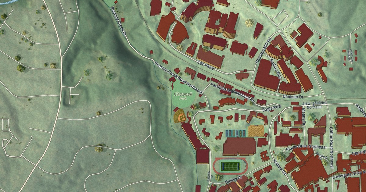 Map of Emory, Georgia