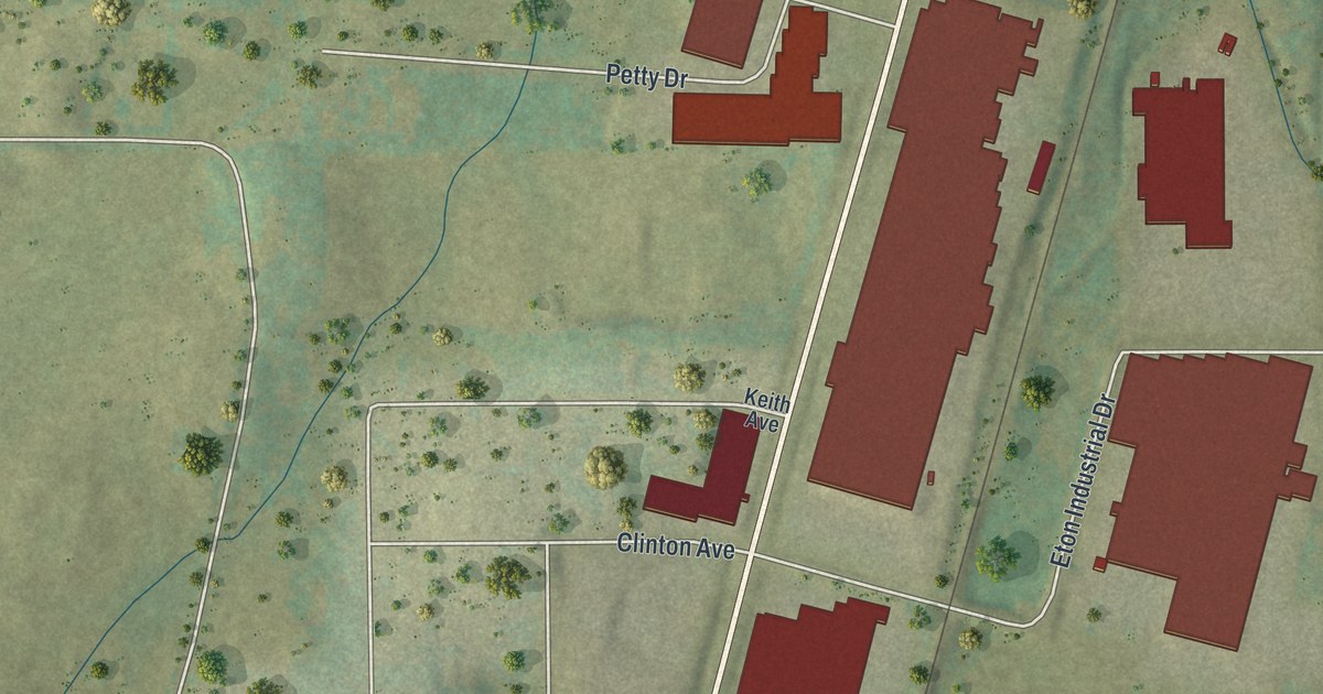 Map of Eton, Georgia