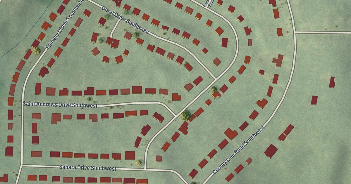 Map of Fairway Acres, Georgia