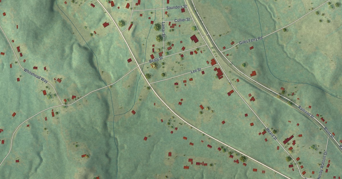 Map of Flovilla, Georgia