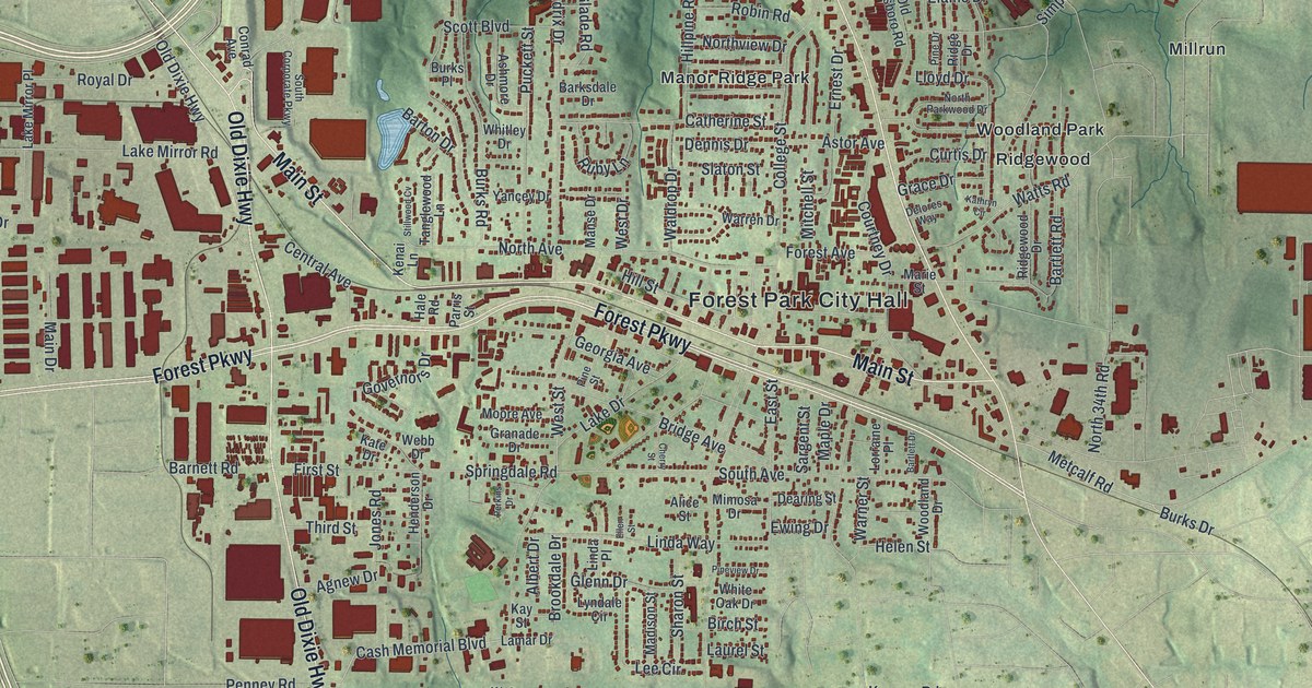 Map of Forest Park, Georgia