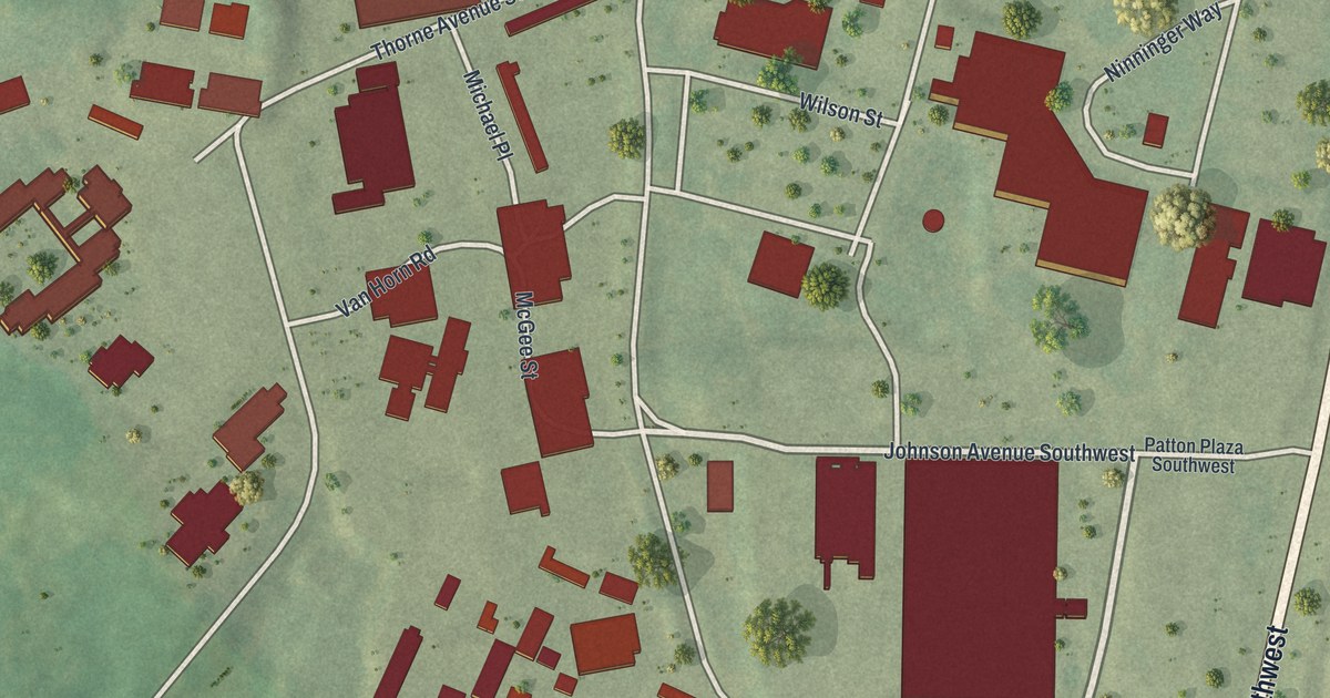 Map of Fort McPherson, Georgia