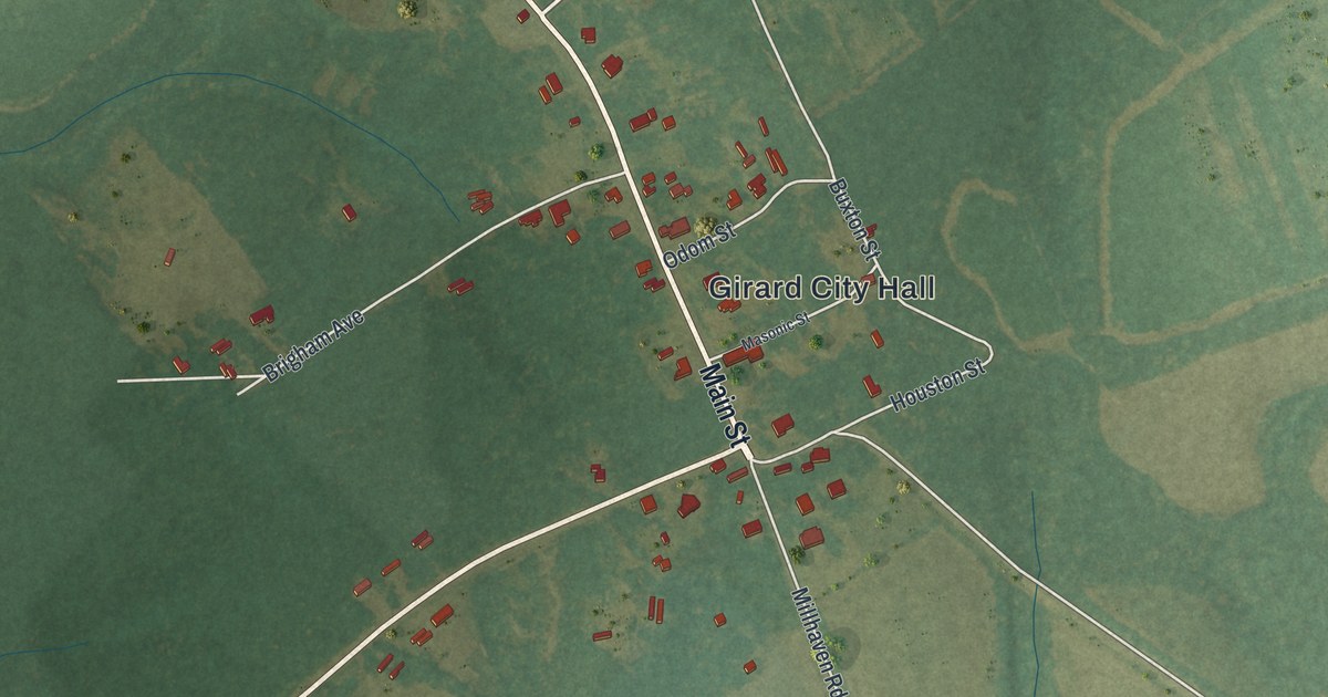 Map of Girard, Georgia