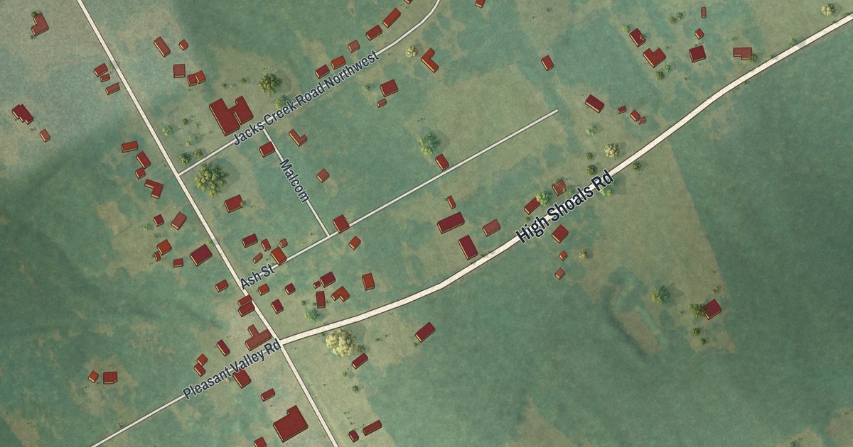 Map of Good Hope, Georgia